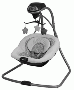 comfortable baby swing that plays music 